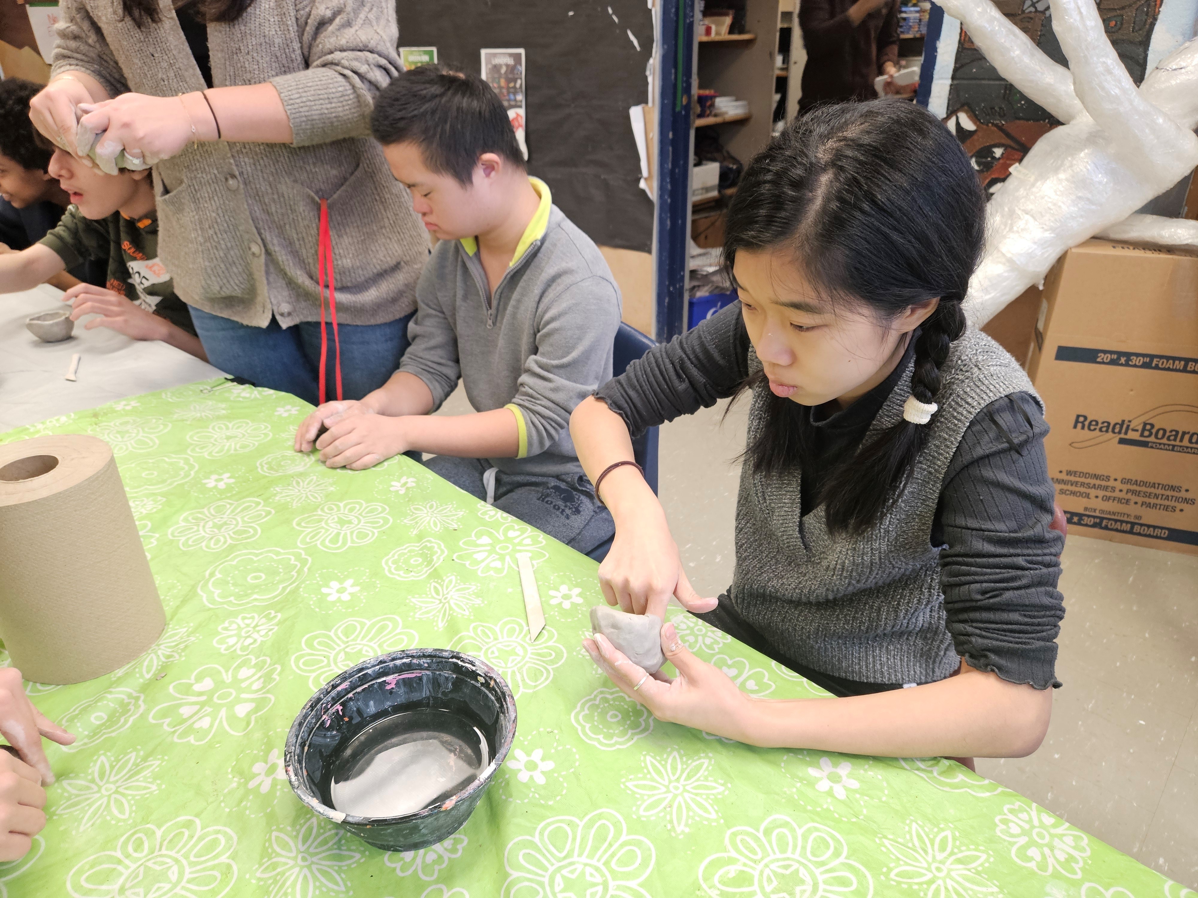 Pottery making with our Senior Art Students Open Gallery